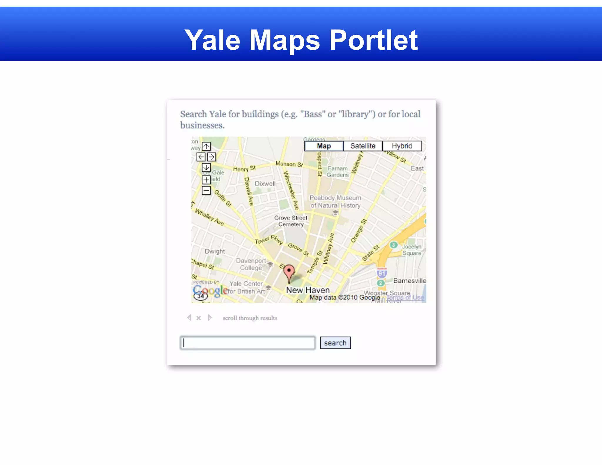 Yale Maps Portlet
 