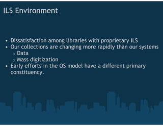 Open Library Environment JA-Sig May08