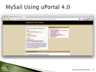 2012 Jasig Sakai Conference   16
 