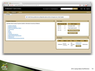 2012 Jasig Sakai Conference   19
 