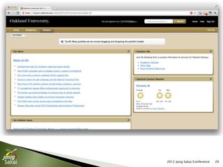 2012 Jasig Sakai Conference   20
 