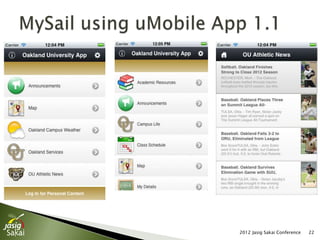 2012 Jasig Sakai Conference   22
 