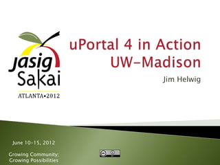 Jim Helwig




 June 10-15, 2012

Growing Community;
Growing Possibilities
 