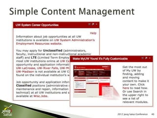 2012 Jasig Sakai Conference   40
 