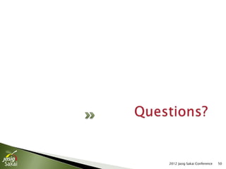 2012 Jasig Sakai Conference   50
 