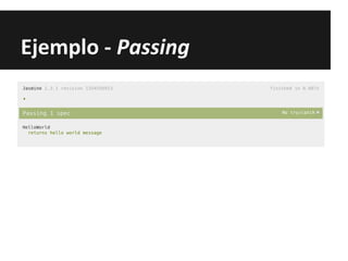 Ejemplo - Passing
 
