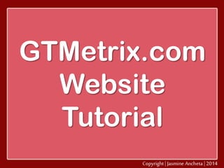 GTMetrix.com
Website
Tutorial

 
