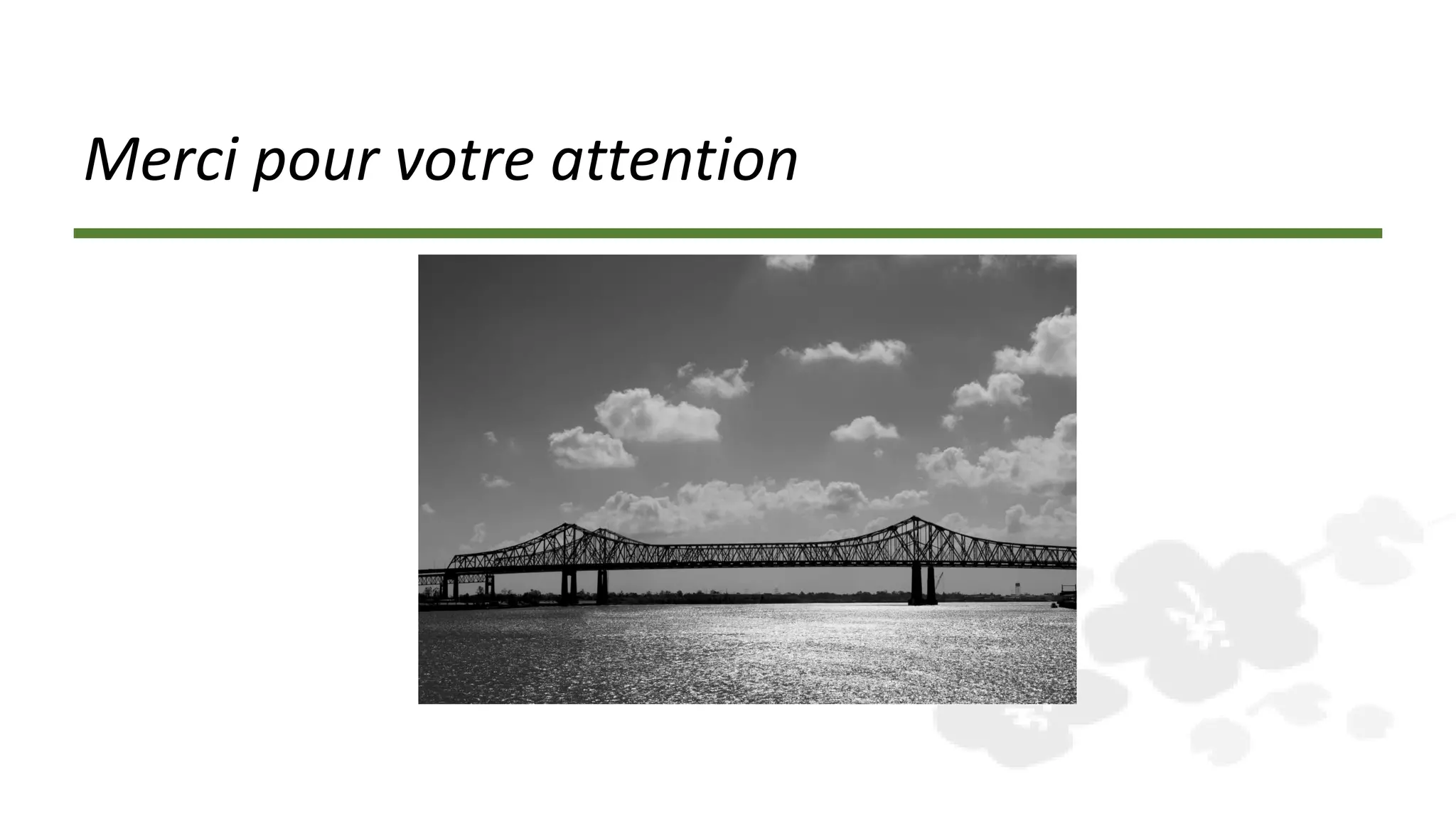 Merci pour votre attention