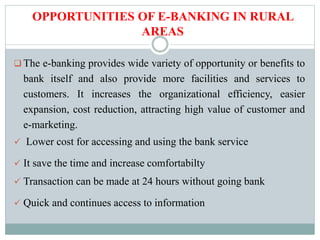 opportunities and risk of e-banking | PPTX