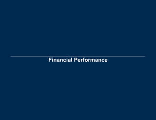 Financial Performance
 