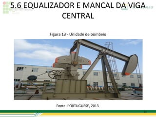 5.6 EQUALIZADOR E MANCAL DA VIGA
             CENTRAL
         Figura 13 - Unidade de bombeio




            Fonte: PORTUGUESE, 2013
                                          22
 