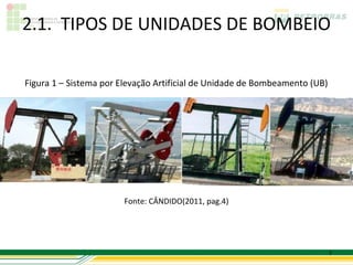 2.1. TIPOS DE UNIDADES DE BOMBEIO

Figura 1 – Sistema por Elevação Artificial de Unidade de Bombeamento (UB)




                       Fonte: CÂNDIDO(2011, pag.4)




                                                                            7
 