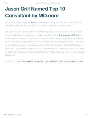 Jason Grill Named Top 10 Consultant by MO.com