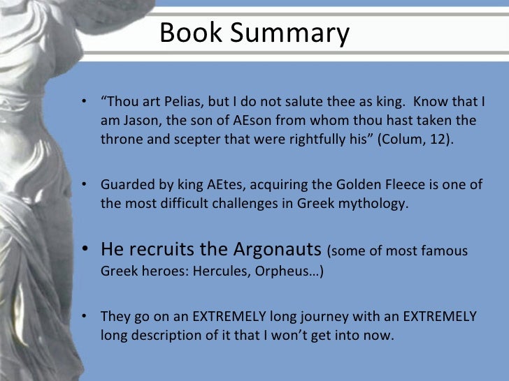 The Quest Of The Golden Fleece Summary Jason And The Golden Fleece