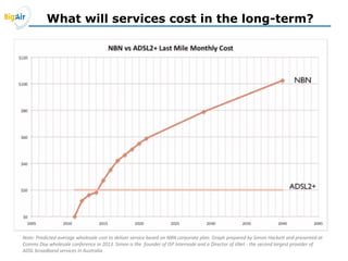 What will services cost in the long-term?
 