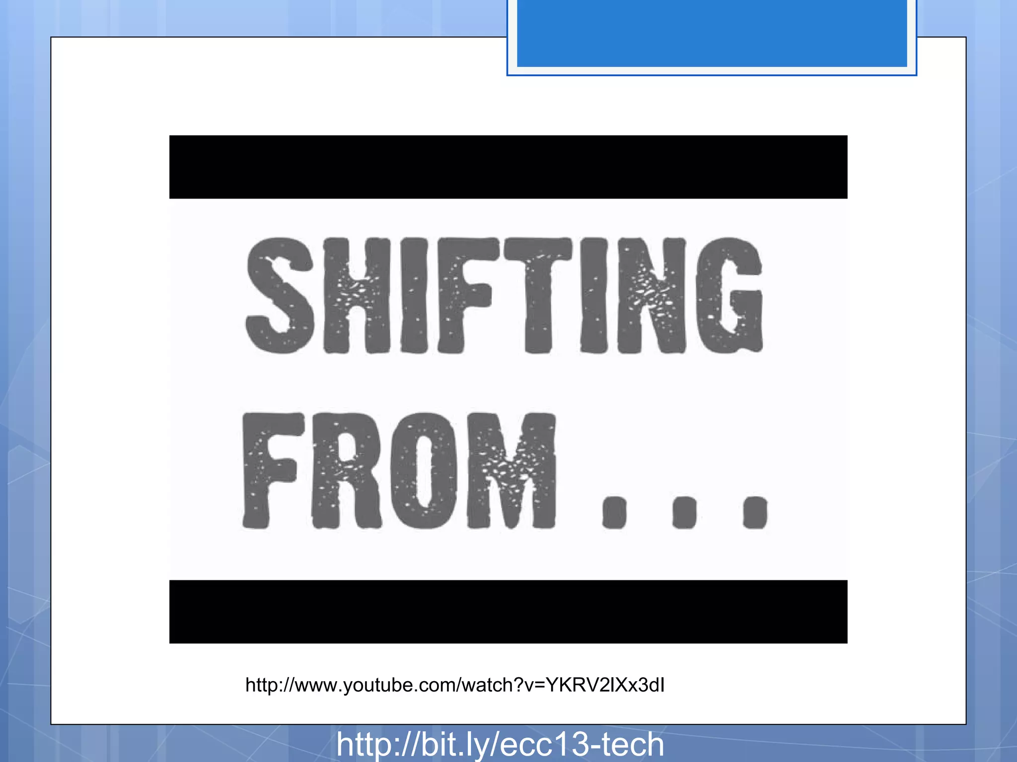 http://www.youtube.com/watch?v=YKRV2lXx3dI

http://bit.ly/ecc13-tech

 