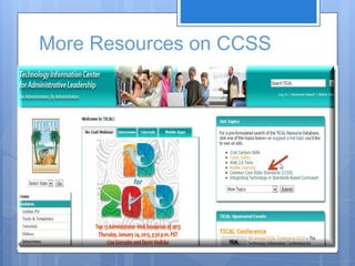 More Resources on CCSS

 