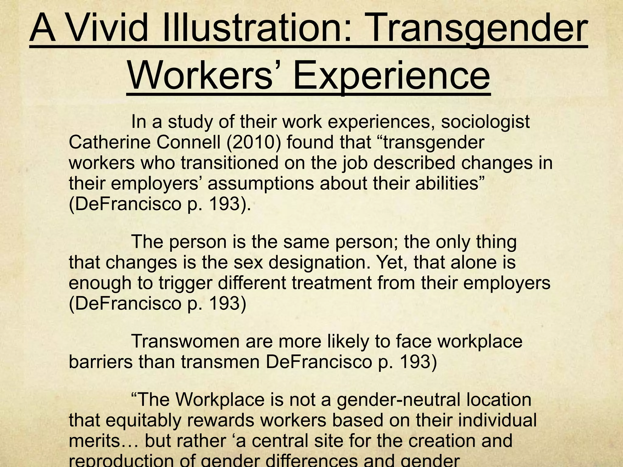 Who Should Work (Outside
the Home) Is Gendered/Sexed
I talked about this a lot during our online talks. I don’t
think that anyone should judge anyone for putting their kids in
day care. I think that if people need to do so to make ends meet
and to put food on the table and give their children a better
chance then I am all for it. I can see how some people that
don’t have children could look at it this way but if you have a
child I don’t think that you would think any less of a mother or
father for putting their children in day care.
 