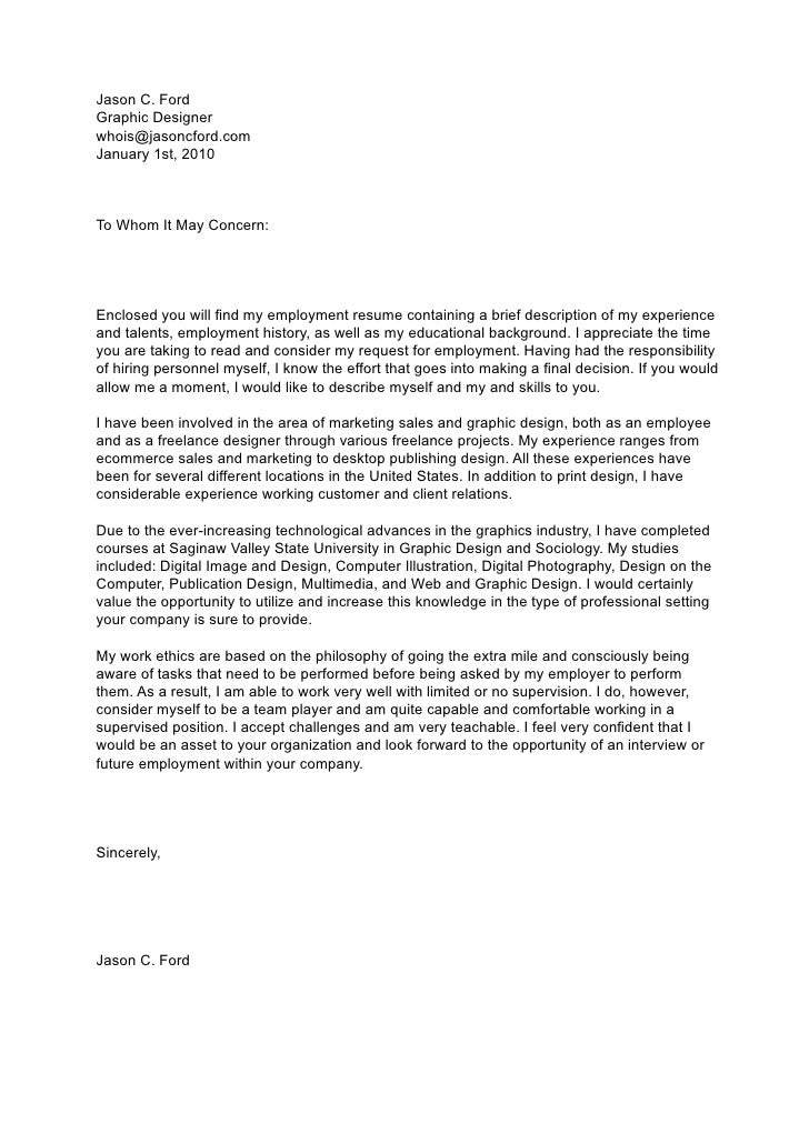 to whom it may concern resumes