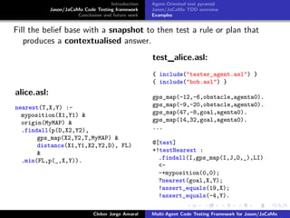 Jason code testing framework | PPT