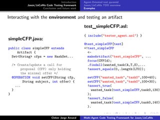 Jason code testing framework | PPT