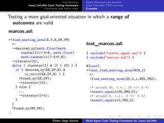 Jason code testing framework | PPT