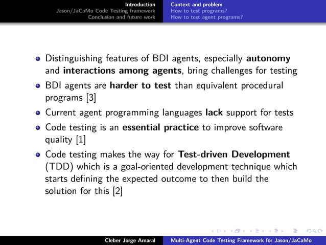 Jason code testing framework | PPT