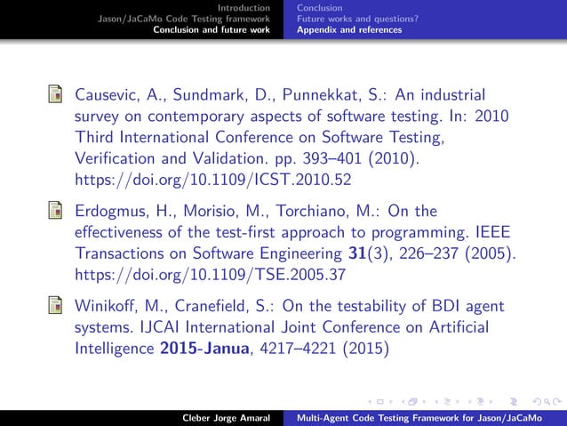 Jason code testing framework | PPT