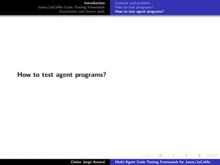 Jason code testing framework | PPT image.