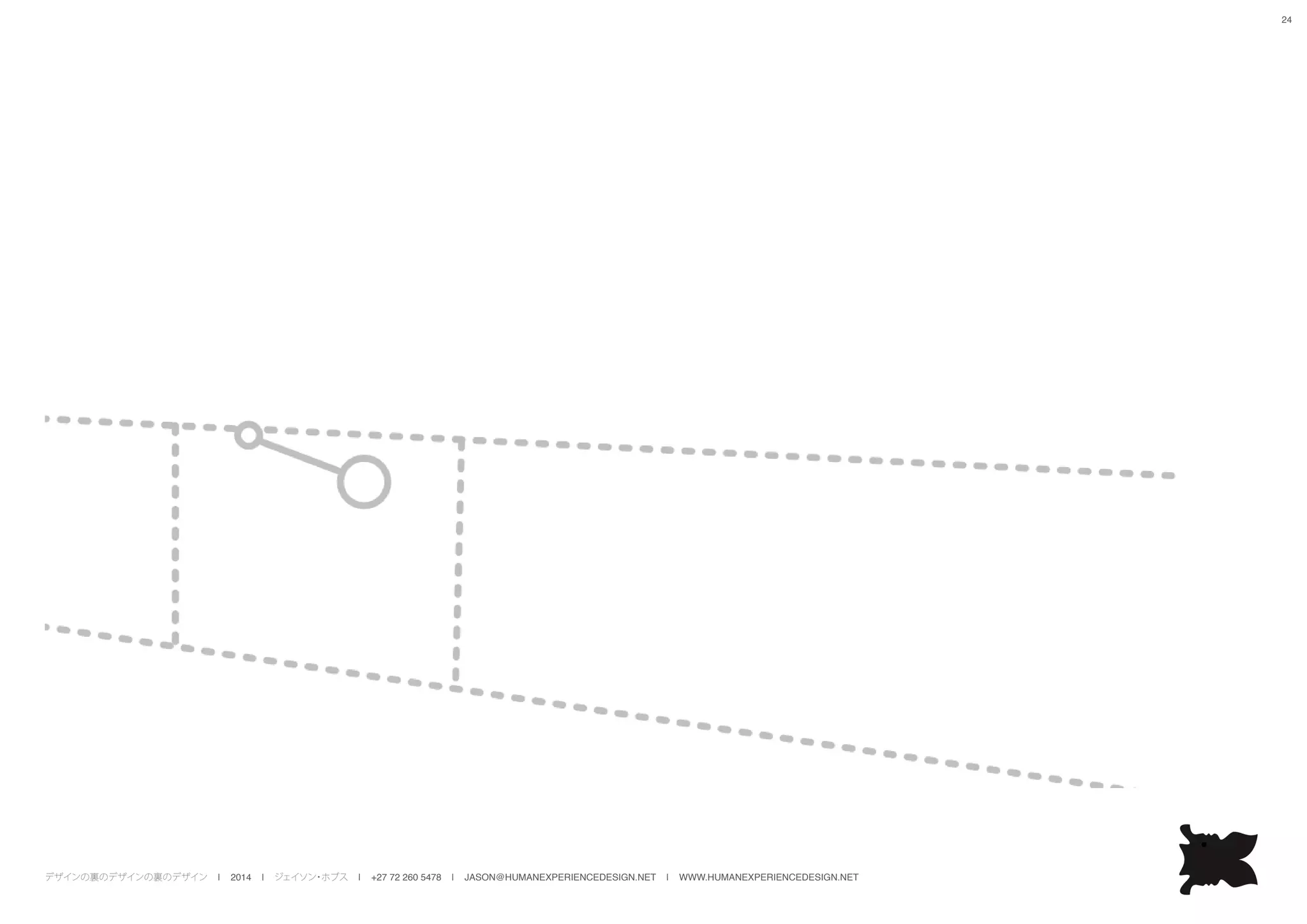 デザインの裏のデザインの裏のデザイン | 2014 | ジェイソン・ホブス | +27 72 260 5478 | JASON@HUMANEXPERIENCEDESIGN.NET | WWW.HUMANEXPERIENCEDESIGN.NET
24
 