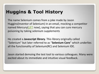 Selenium Founder Jason huggins | PPTX