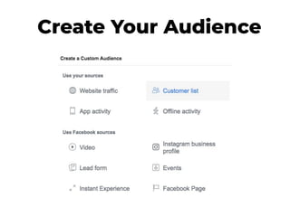 Create Your Audience
 