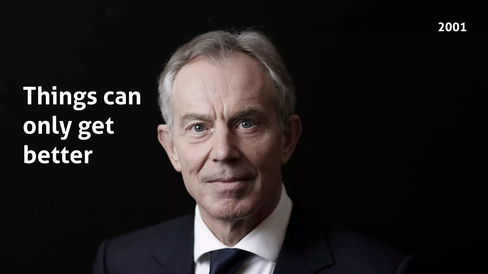 2001
Things can
only get
better
 