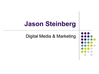 Jason Steinberg
Digital Media & Marketing
 