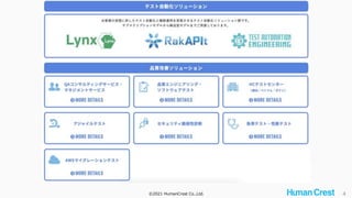©2021 HumanCrest Co.,Ltd. 4
 