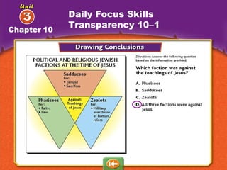 Daily Focus Skills Transparency 10 – 1 Chapter   10 