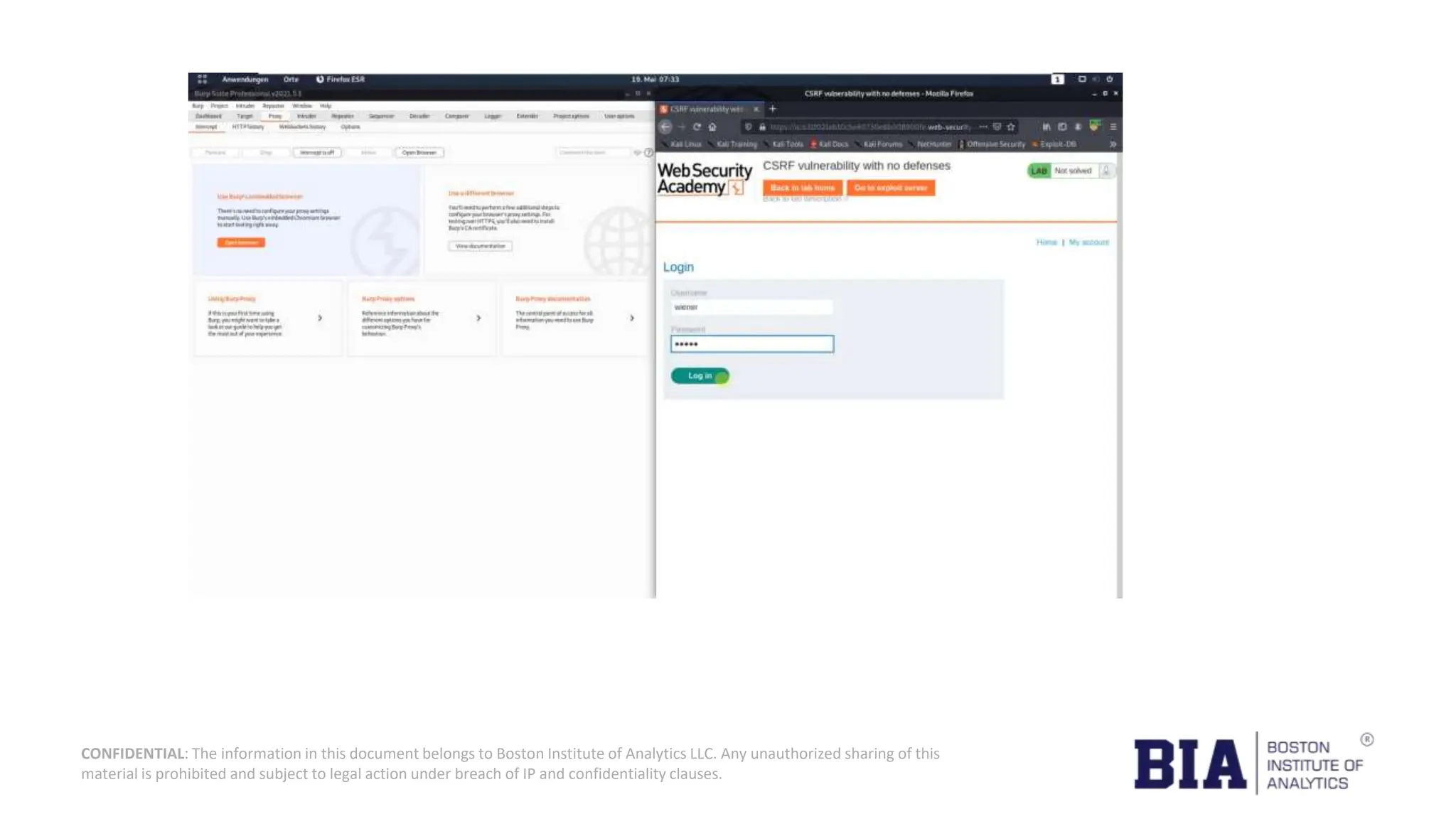 CONFIDENTIAL: The information in this document belongs to Boston Institute of Analytics LLC. Any unauthorized sharing of this material is prohibited and subject to legal action under breach of IP and confidentiality clauses. 