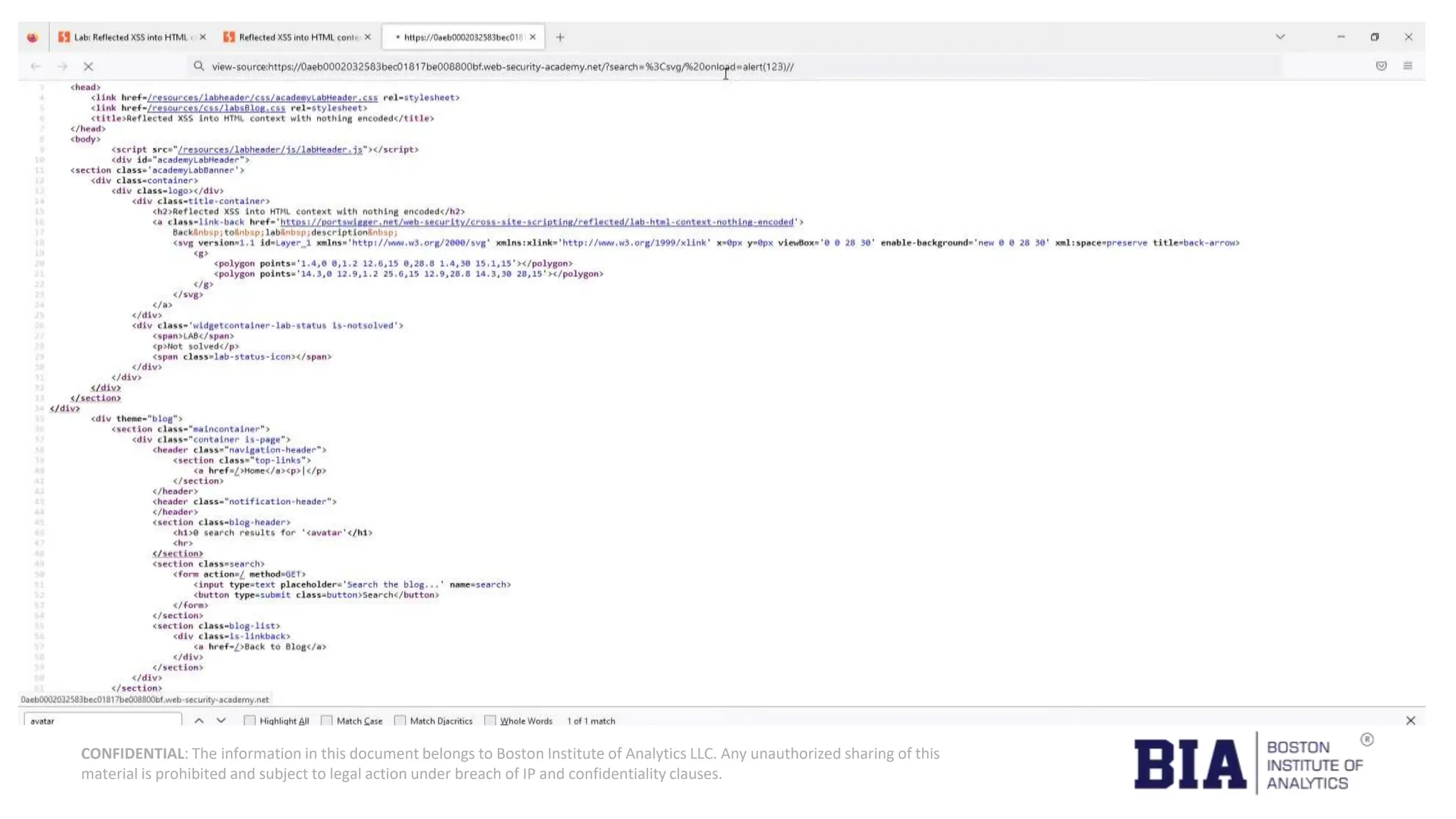 CONFIDENTIAL: The information in this document belongs to Boston Institute of Analytics LLC. Any unauthorized sharing of this material is prohibited and subject to legal action under breach of IP and confidentiality clauses. 