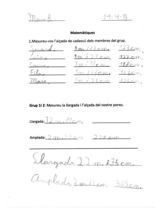 TREBALLS A L'ESCOLA SOBRE JAUME CASES