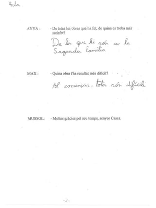 TREBALLS A L'ESCOLA SOBRE JAUME CASES