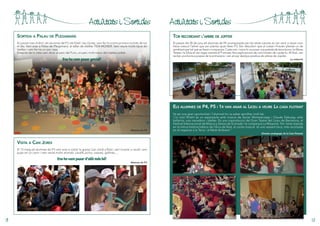 Activitats i Sortides

Activitats i Sortides

sorTida a Palau de PlegaMans

Tor reCordanT l’arbre de júPiTer

El passat mes d’abril, els alumnes de P3, els Estel i les Llunes, vam fer la nostra primera sortida de tot
el dia. Vam anar a Palau de Plegamans, al taller de titelles TEIA MONER. Vam veure molts tipus de
titelles i vam fer-ne un per casa.
Després de la vista vam dinar al parc del Fum, un parc molt maco del mateix poble.

El passat dia 30 de juny els alumnes de P4 acompanyats per les seves tutores es van venir a veure com
havia crescut l’arbre que van plantar quan feien P3. Van descobrir que al costat n’havien plantat un de
semblant per tal que es fessin companyia. Cada nen i nena hi va posar una palada de terra bona i la Maria
Teresa i la Sílvia el van regar mentre el Francesc feia explicacions de com havien de cuidar-lo. Al final, van
recitar una bonica poesia de la primavera i van enviar desitjos positius als arbres de Júpiter.

Ens ho vam pasar genial!

La redacció

els aluMnes de P4, P5 i 1r van anar al liCeu a veure la Casa floTanT

Mestres de P3

Va ser una gran oportunitat i l’alumnat ho va saber aprofitar molt bé.
“La casa ﬂotant és un espectacle amb música de Xavier Montsalvatge i Claude Debussy, amb
ballarins, una narradora i titelles. És una coproducció del Gran Teatre del Liceu de Barcelona, el
Festival Internacional de Música y Danza de Granada i la companyia La Maquiné. Tot i estar basada
en la mítica història bíblica de l’Arca de Noè, el conte musical té una vessant laica, més recolzada
en el respecte a la Terra i al Medi Ambient.”
(Dossier pedagògic de la Casa Flotant)

visiTa a Can jordi
El 13 maig els alumnes de P3 vam anar a visitar la granja Can Jordi a Rubí, vam muntar a cavall, vam
pujar en un carro i vam veure molts animals: cavalls, porcs, vaques, gallines,…

Ens ho vam pasar d’allò més bé!

18

Mestres de P3

19

 