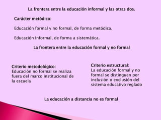 Escuela es una institución histórica, pero lo esencial es la educación.