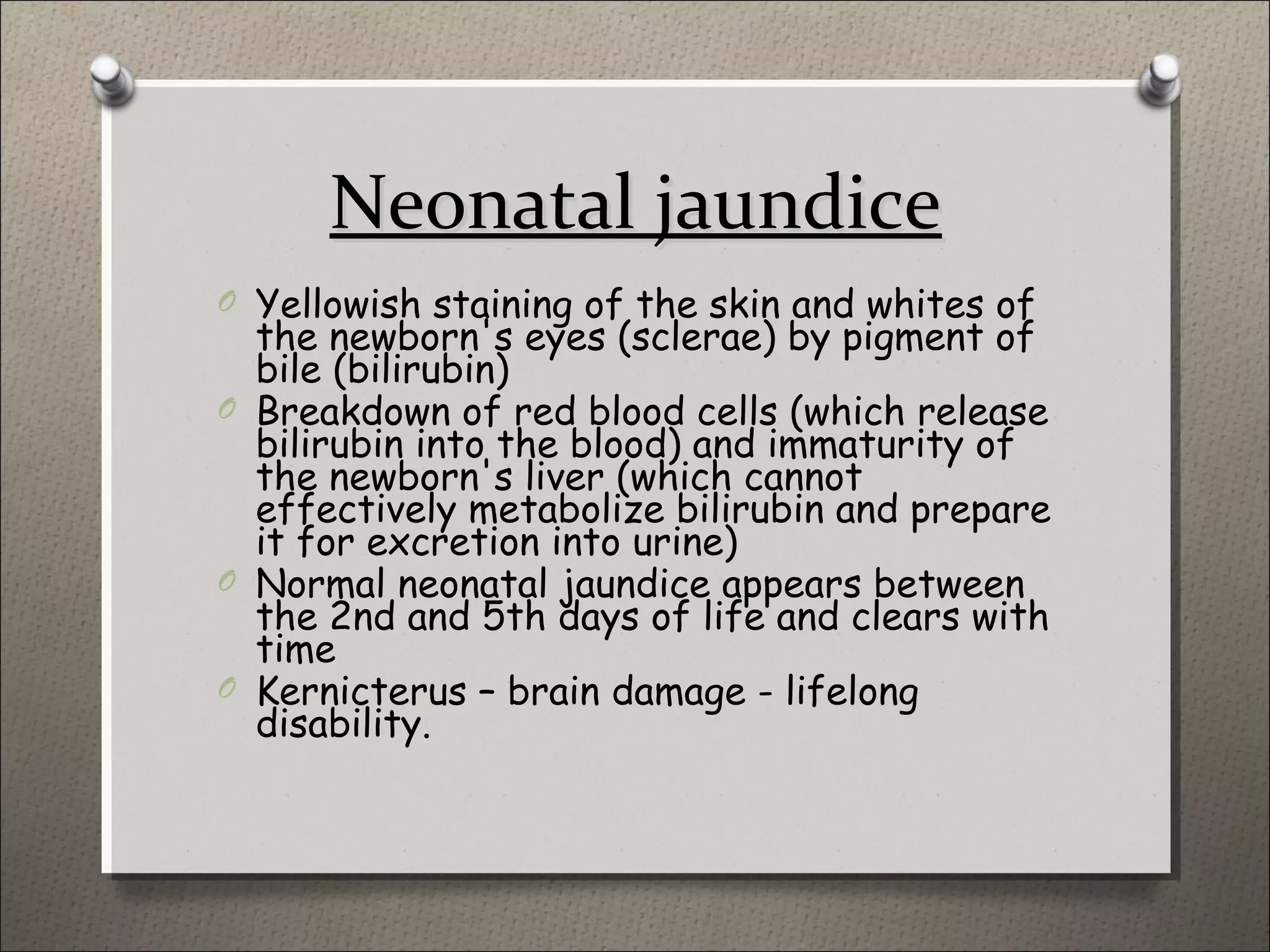 Pathologic Jaundice Jaundice | PPT