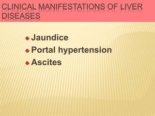 Liver function test and jaundice | PPTX