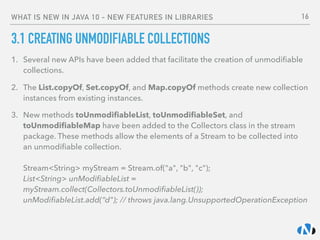 Java 10 New Features | PDF