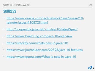Java 10 New Features | PDF