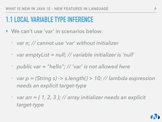 Java 10 New Features | PDF