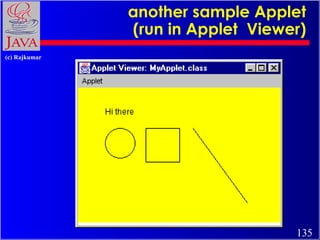 another sample Applet (run in Applet  Viewer) 