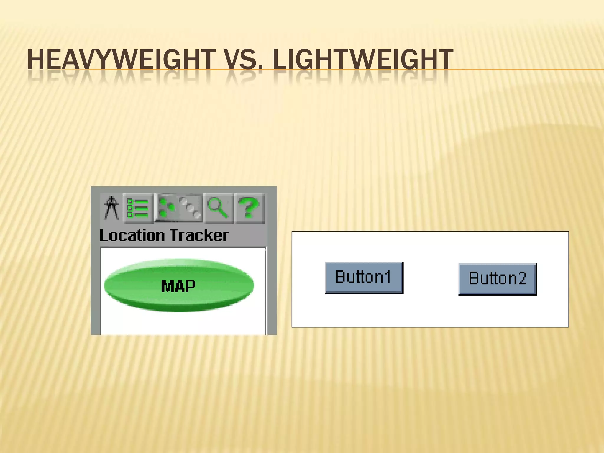 HEAVYWEIGHT VS. LIGHTWEIGHT
 